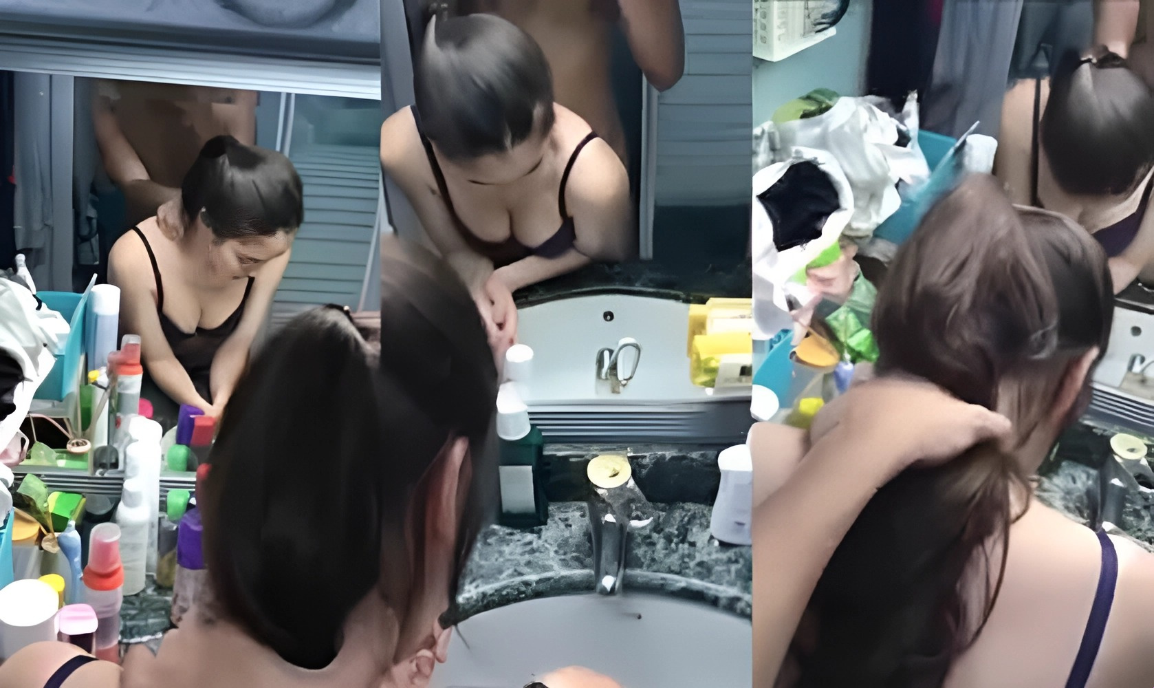 Doggy girl sa dressing table